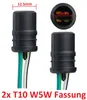 2 x T10 W5W Gummi Fassung schwarz + Kabel Produktbild-Vorschau 2