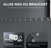 ovimar Magnetischer Duschvorhang Elgafossen grau waschbar Produktbild-Vorschau 6