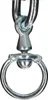 A close-up of a metal ceiling hook with a swivel ring. Produktbild-Vorschau