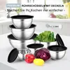 Onader Rührschüssel Edelstahl Set mit Luftdichtem Deckel - Produktbild-Vorschau 5