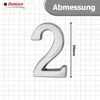 DOMINO Hausnummer Briefkasten Selbstklebend – 2 | 3D Produktbild-Vorschau 4