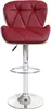 A red and white bar stool on a white background. Náhled obrázku produktu