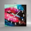 Wanduhr - Quadrat - Glasuhr - Lippen Gesicht Frau - 30x30cm Produktbild-Vorschau 3