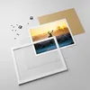Gerahmtes Poster - Weißer Rahmen - Feld Nebel Natur Baum - Produktbild-Vorschau 4