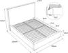 Doppelbett GLAMOUR II Polsterbett mit Knöpfen 140x200 cm Produktbild-Vorschau 9