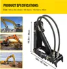 Hydraulická násada na lžíci bagru od SucceBuy, 18 palců Náhled obrázku produktu 7