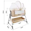 Babybett 6-stufig verstellbares Beistellbett mit Rollen &  Produktbild-Vorschau 7