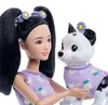 Barbie Twinning Looks Modepuppe mit Hündchen, Produktbild-Vorschau 6