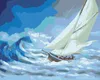 Zuty - Malen nach Zahlen - SEGELSCHIFF AUF STÜRMISCHEM SEE Produktbild-Vorschau 1