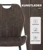 CLIPOP Esszimmerstuhl,2er Set Kunstleder gepolsterter Produktbild-Vorschau 3