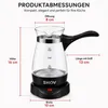 SHOV KONYA Glas-Mokkakocher 450 ml – 600 W | Türkischer Produktbild-Vorschau 5
