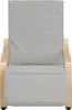 Homestyle4u Freischwinger Relaxsessel Cord grau mit Produktbild-Vorschau 8