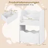 COSTWAY Kinder Bücherregal, 3-stufiges Montessori Produktbild-Vorschau 3