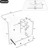 OKWISH Meuble de Salle de Bain avec Vasque Intégrée, 2 Voir les images du produit 7