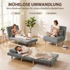 HOMCOM Schlafsessel mit Schlaffunktion, verstellbare Produktbild-Vorschau 4