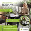 Juskys Polyrattan Gartentisch Yoro rund - wetterfest Ø 60 Produktbild-Vorschau 3