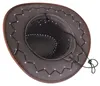 Kapelusz kowbojski country western welur uni  brązowy 58 cm Podgląd zdjęcia produktu 3