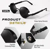 Polarisierte Steampunk Retro-Sonnenbrille UV400 für Herren Produktbild-Vorschau 3
