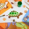 Šablony malování pro děti, 8 kusů sada 15x15 cm domácí Náhled obrázku produktu 5