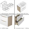 Badezimmerschrank 60cm Mineralguss Waschtisch mit Produktbild-Vorschau 4