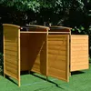 Mülltonnenverkleidung Braun Doppelbox 2x 120L oder 240L Produktbild-Vorschau 9