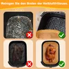 200 Stück Backpapier für Heißluftfritteuse mit Produktbild-Vorschau 2