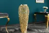 Filigrane Vase ABSTRACT LEAF gold 65cm Produktbild-Vorschau 2