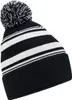 Beechfield B473R | Striped Fan Beanie - Farbe: Black/White Produktbild-Vorschau 2