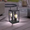 Globo LED Solarleuchte Laterne schwarz warmweiß Produktbild-Vorschau 1