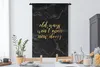 MuchoWow® Wandteppich Wandbehang Zitat - Tür - Gold - Produktbild-Vorschau 3