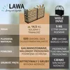 Regał na drewno kominkowe zewnętrzny metalowy 223x50x115 cm Podgląd zdjęcia produktu 6
