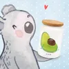Mr. & Mrs. Panda Kaffeedose Avocado Schwangerschaft - Weiß Produktbild-Vorschau 2