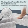 Komfortec Badvorleger Set 2 Teilig, Frottee Duschvorleger, Produktbild-Vorschau 2