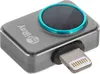 A close-up, angled view of a thermal imaging camera attachment for an Apple device. Voir les images du produit