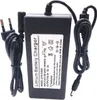 A black lithium battery charger with attached cables and a plug. Voir les images du produit