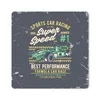 MuchoWow® Mauspad Mousepad Rennwagen - Grün - Vintage 20x20 Produktbild-Vorschau 1