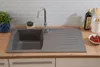 Küchenspüle Einbauspüle Spüle Granit Mineralite 86 x 50 Produktbild-Vorschau 8