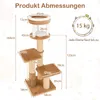 COSTWAY Kratzbaum 164cm, Katzenbaum mit Plattformen, Produktbild-Vorschau 7