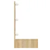 vidaXL Specchio con LED rovere Sonoma 90x31,5x62 cm Anteprima dell’immagine prodotto 4