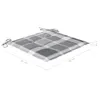 vidaXL Gartenstühle 2 Stk. Graue Karomuster-Kissen Produktbild-Vorschau 11