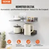 VEVOR Gewürzregal Wandregal 2-teilig, Hängendes Küchenregal Produktbild-Vorschau 4
