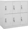 vidaXL Skříňka světle šedá 90x45x92,5 cm ocelová Náhled obrázku produktu 8
