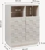 Highboard ‘Bopibobro’ mit 2 Türen 3D-Front 2 Fächer 86 x 64 Produktbild-Vorschau 3