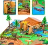 Dinosaurier Figuren Set mit Spielmatte – 72-teiliges Produktbild-Vorschau 5