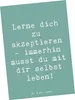 Mr. & Mrs. Panda Postkarte Spruch Selbstakzeptanz Lernen - Produktbild-Vorschau 1