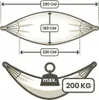 Wytrzymały hamak dwusosobowy duży xxl boho huśtawka 2w1 Podgląd zdjęcia produktu 9