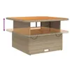5-tlg. Garten-Essgruppe mit Kissen Beige Poly Rattan Produktbild-Vorschau 5