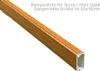 Kabelkanal 40x25 mm Birne Holzoptik – 1 m – zum Schrauben – Produktbild-Vorschau 2