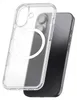 A clear phone case with a magnetic ring is shown on a dark smartphone. Produktbild-Vorschau