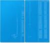 DEQORI Herdabdeckplatte Glas 2-tlg 'Hellblau' Abdeckplatte Produktbild-Vorschau 1